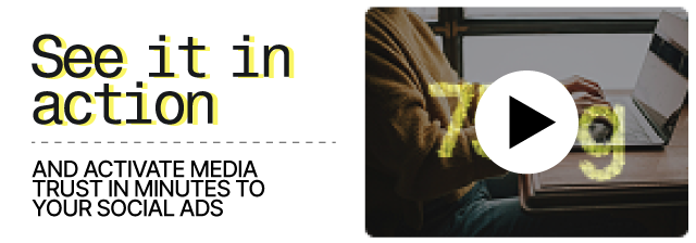 Mediads activate trust over your social ads, See it in action