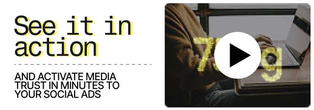 Mediads activate trust over your social ads, See it in action